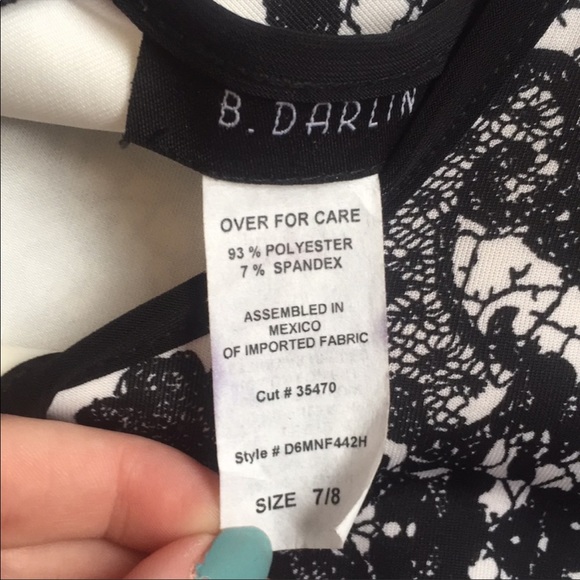 B. Darlin floral mini party dress 🖤 - Picture 3 of 4